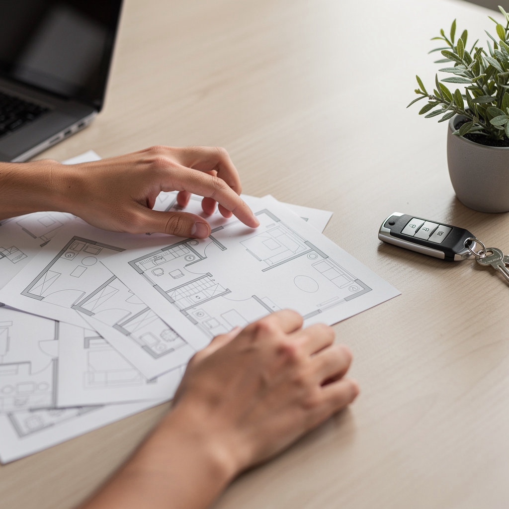 Modern student apartment interior at University Gateway Apartments San Diego showcasing a bright, furnished living space
